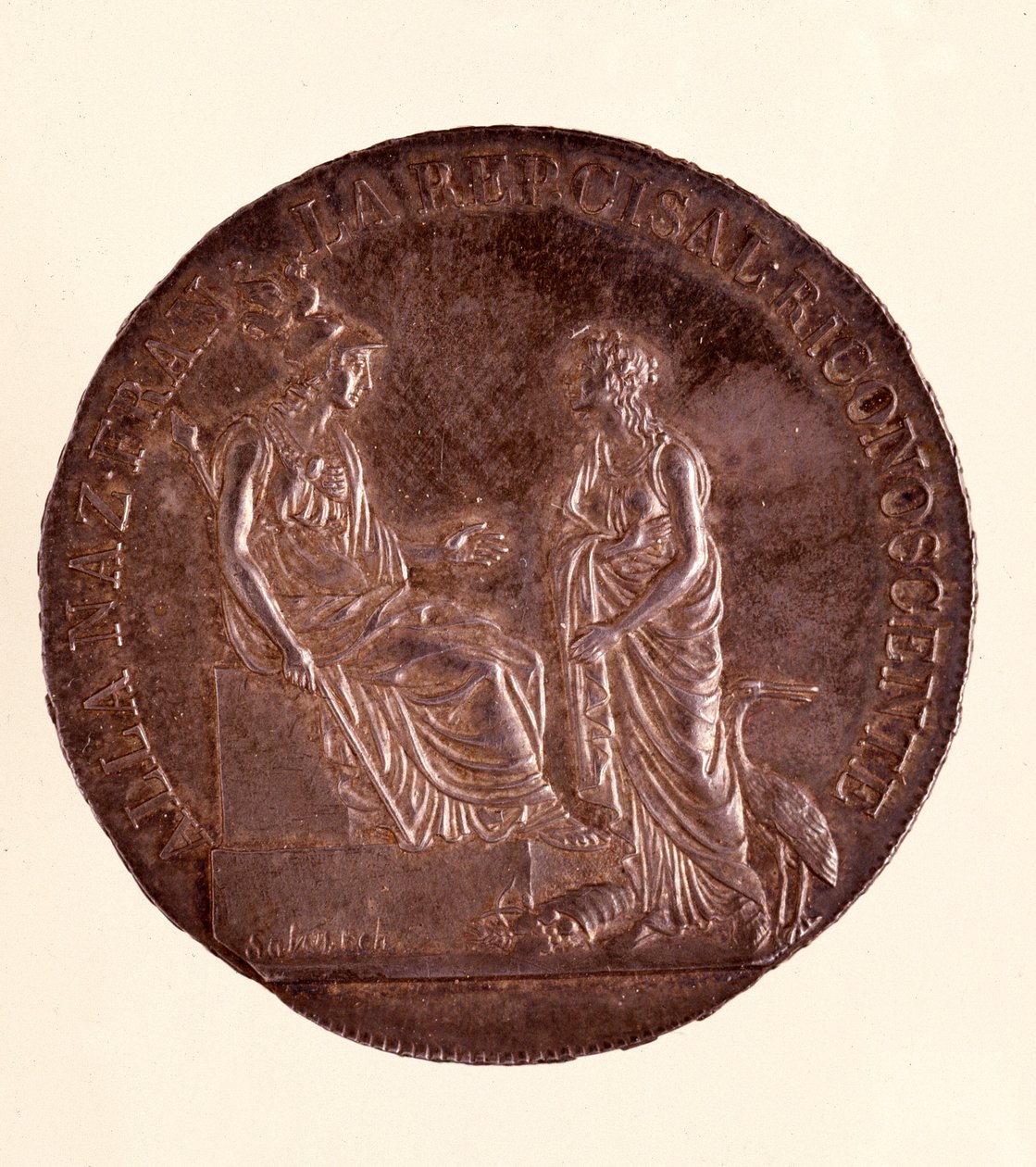 Zilveren ecu uit Milaan (1800) door Italian School