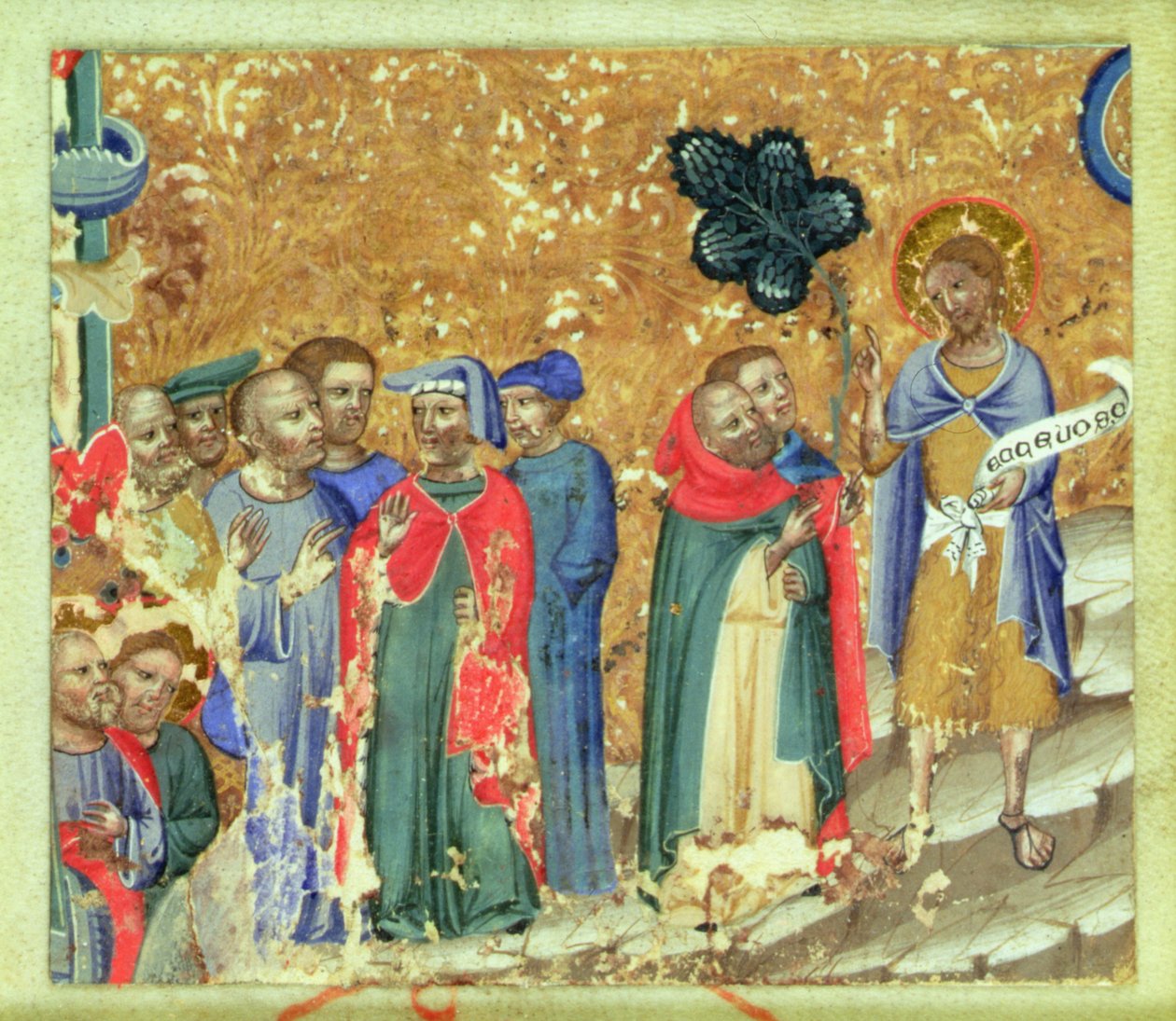 St. Johannes de Doper die predikt door Italian School