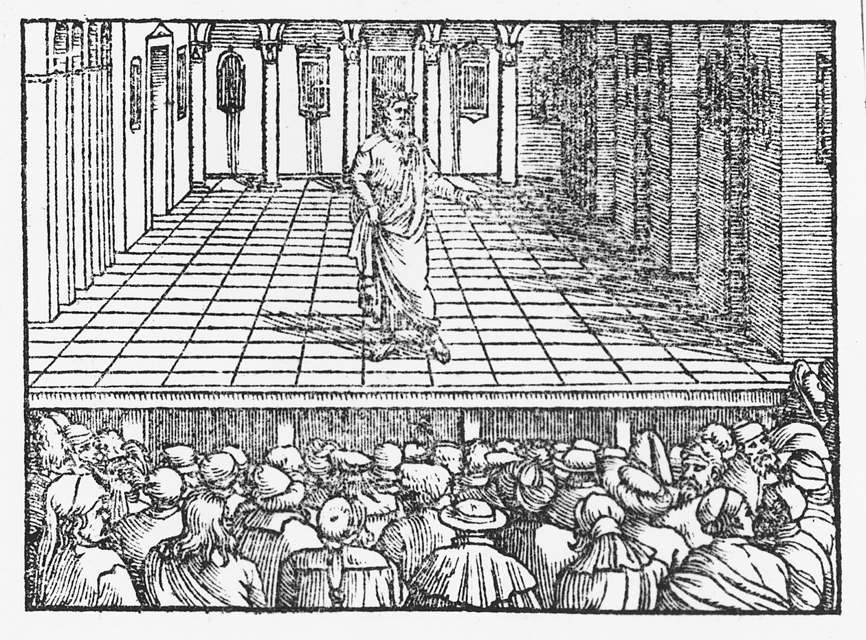 Terentius podium, ca. 1563 door Italian School