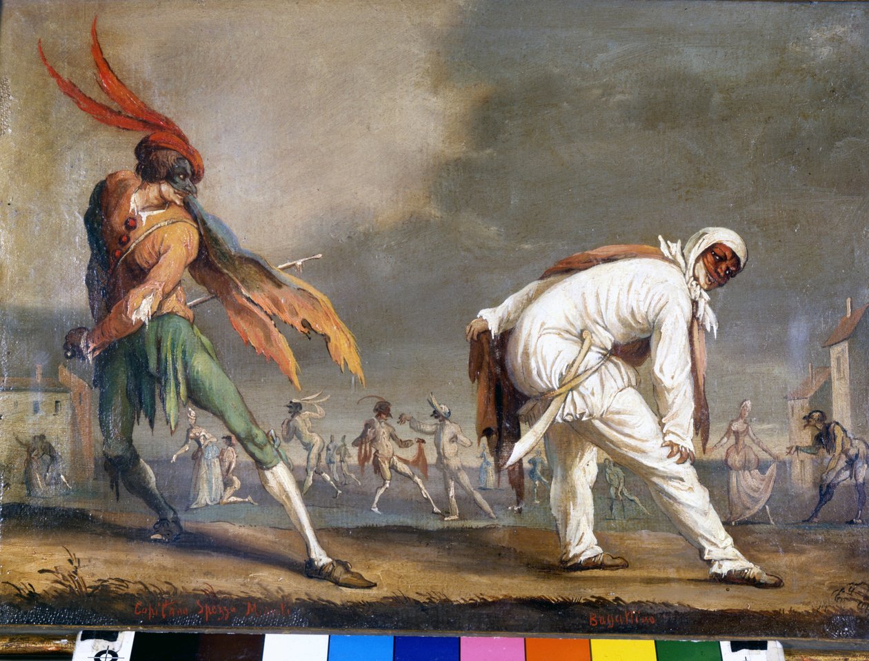 De Italiaanse maskers van de Commedia dell