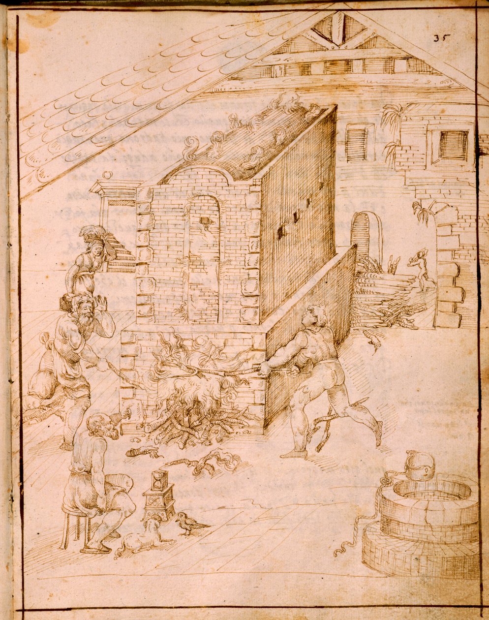 De oude kunst van het maken van vaten, 1589 door Italian School