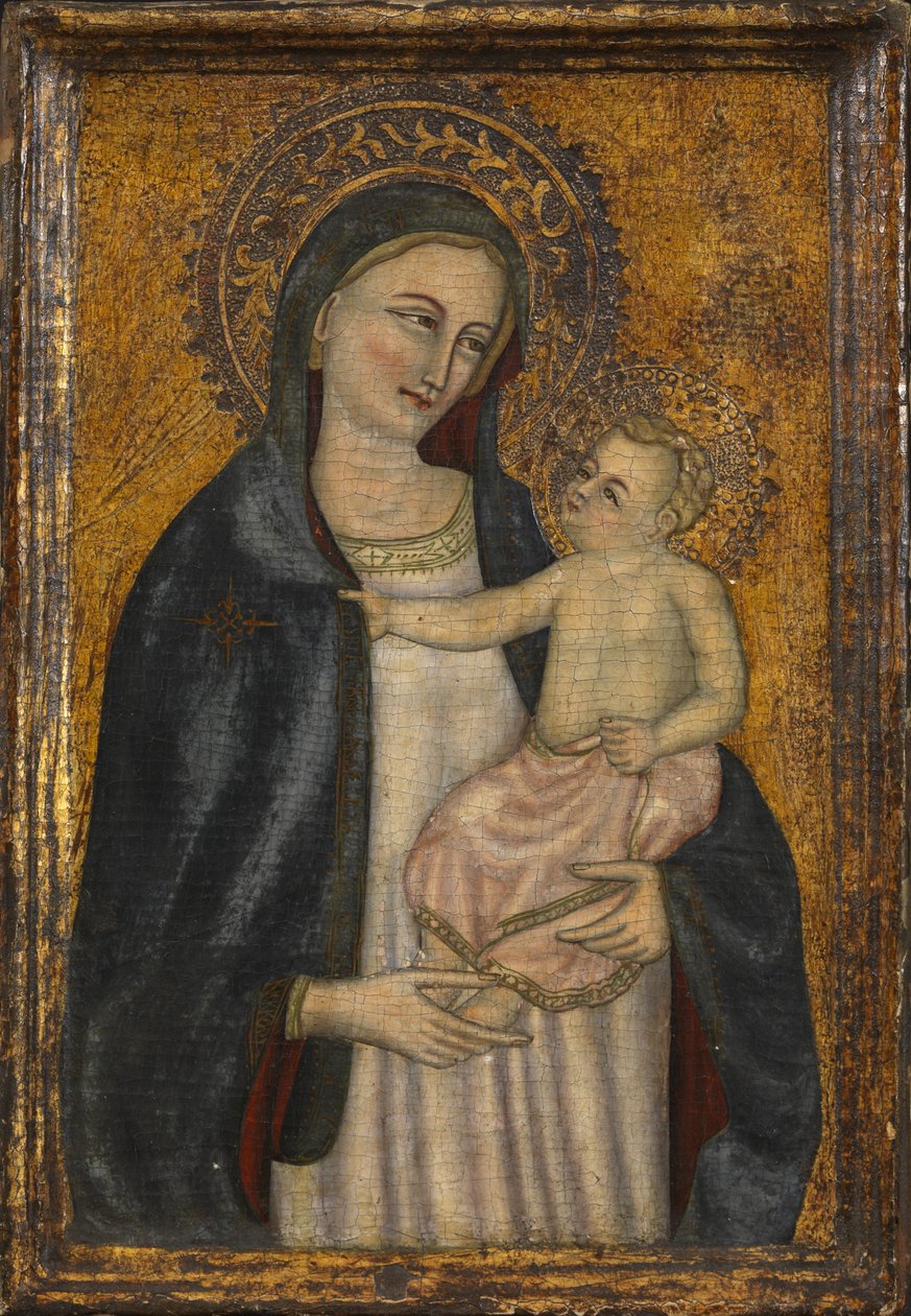 Maagd en Kind, vervalsing van een werk uit ca. 1450 door Italian School