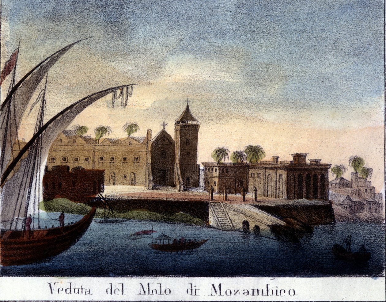 Kade in Mozambique, voormalige Portugese provincie. door Italian School