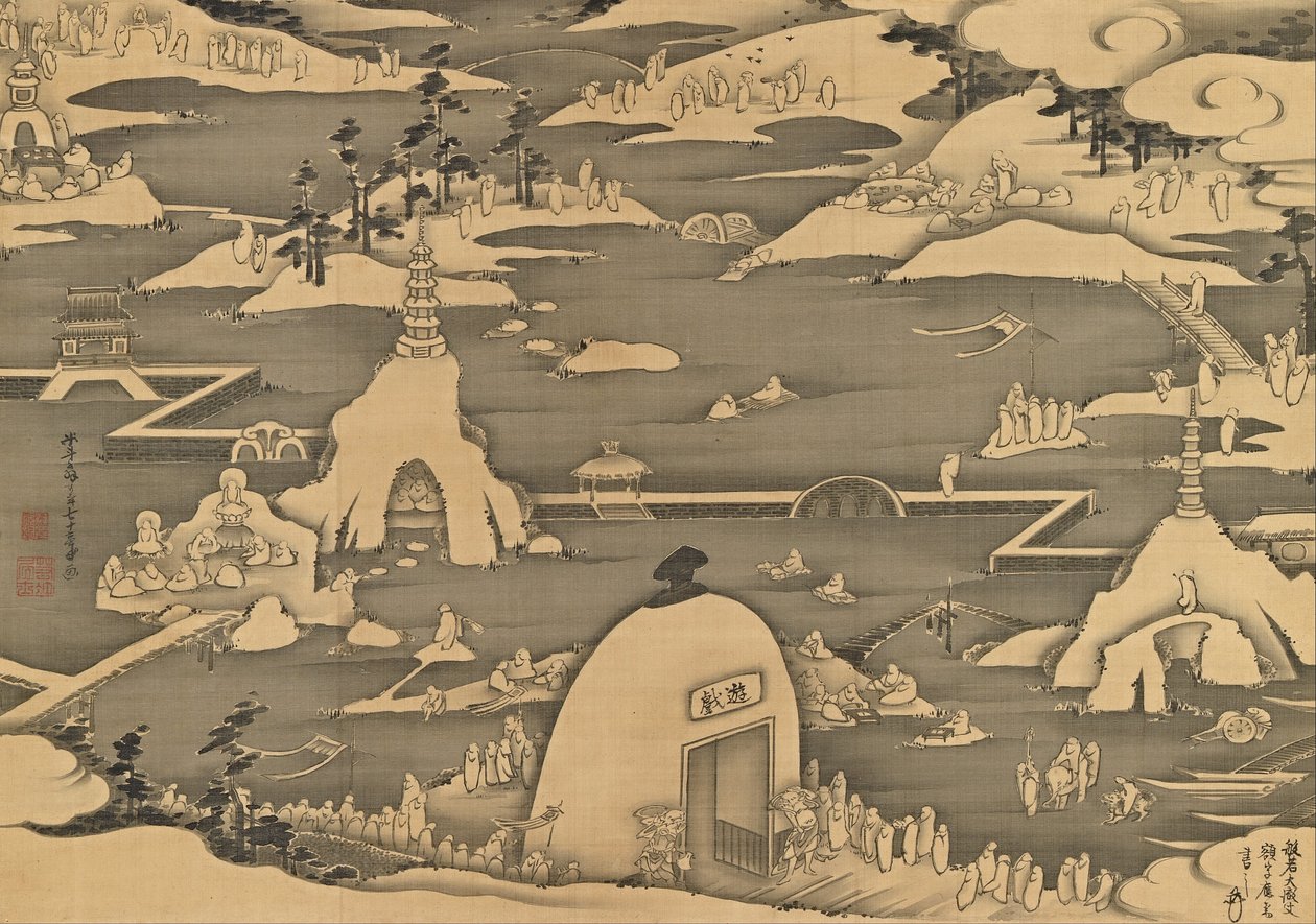 Vijfhonderd arhats door Ito Jakuchu