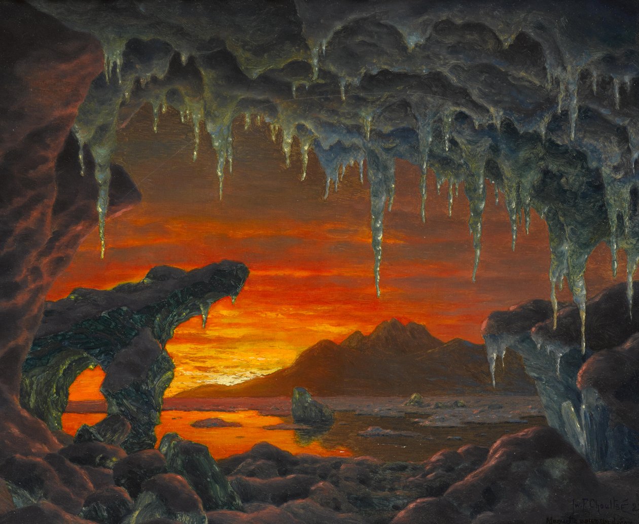 Maquette voor een Decor Arctische Grot door Ivan Fedorovich Choultse