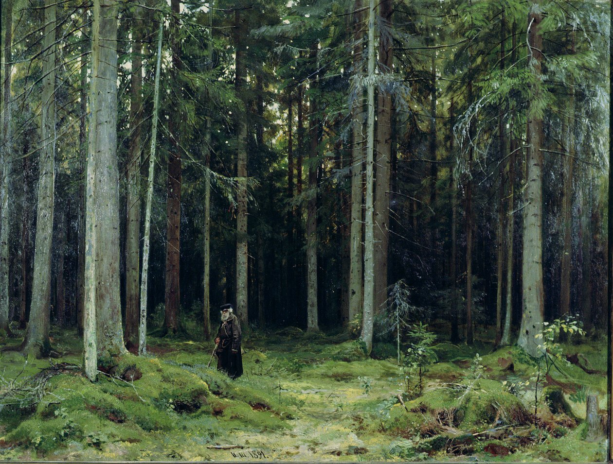 Het Bos van Gravin Mordvinov door Ivan Ivanovich Shishkin