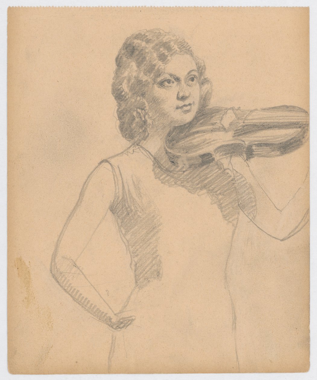Vrouwelijke violist door Ivan Zabota