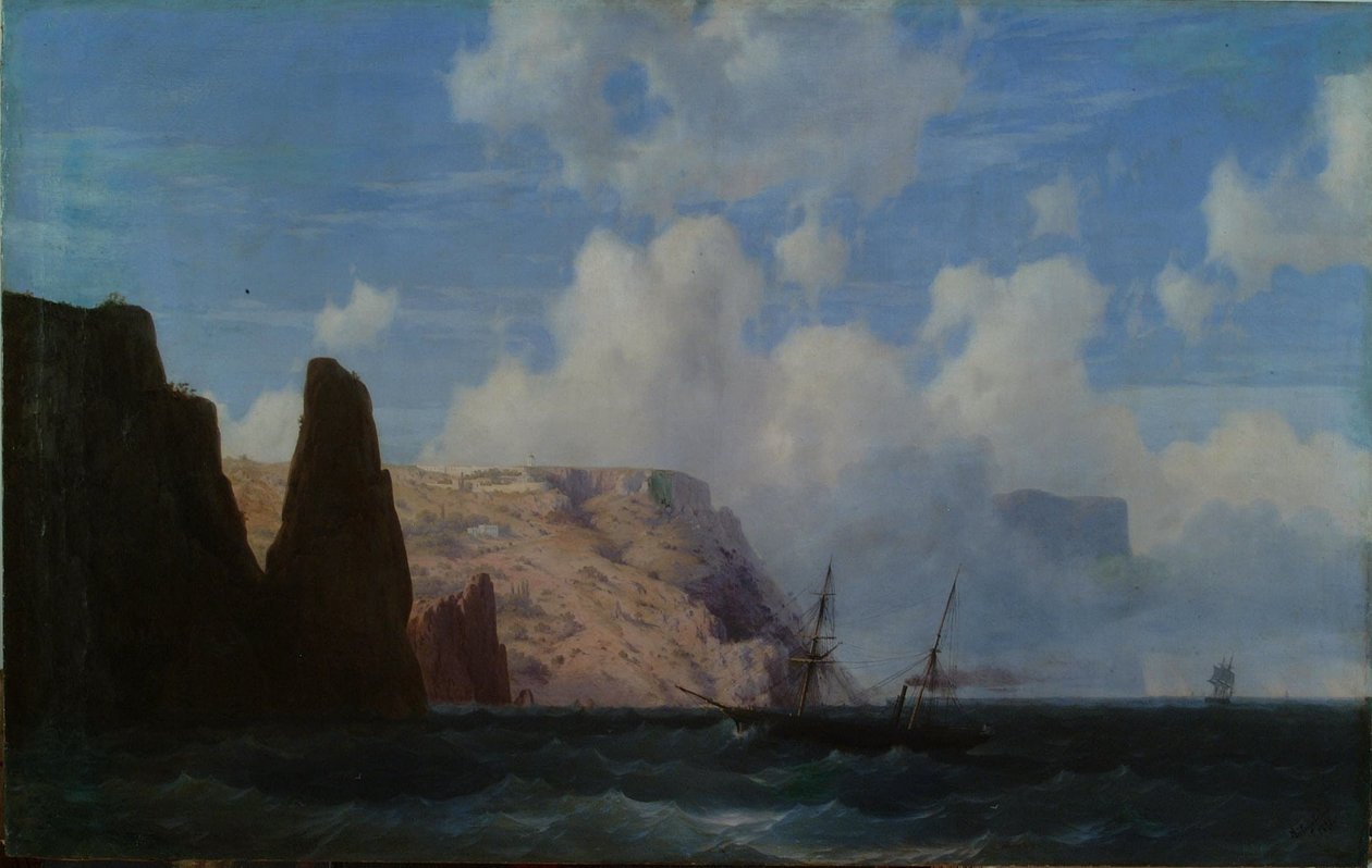 Rotsachtige kliffen door Ivan Aivazovsky