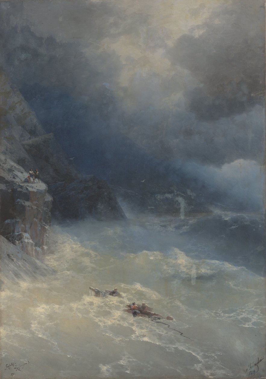 De storm bij Kaap Aya door Ivan Aivazovsky