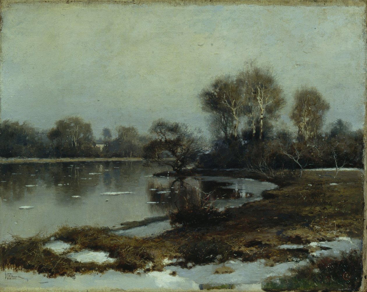 Overstromingswater, 1880s door Ivan Ivanovich Yendogurov