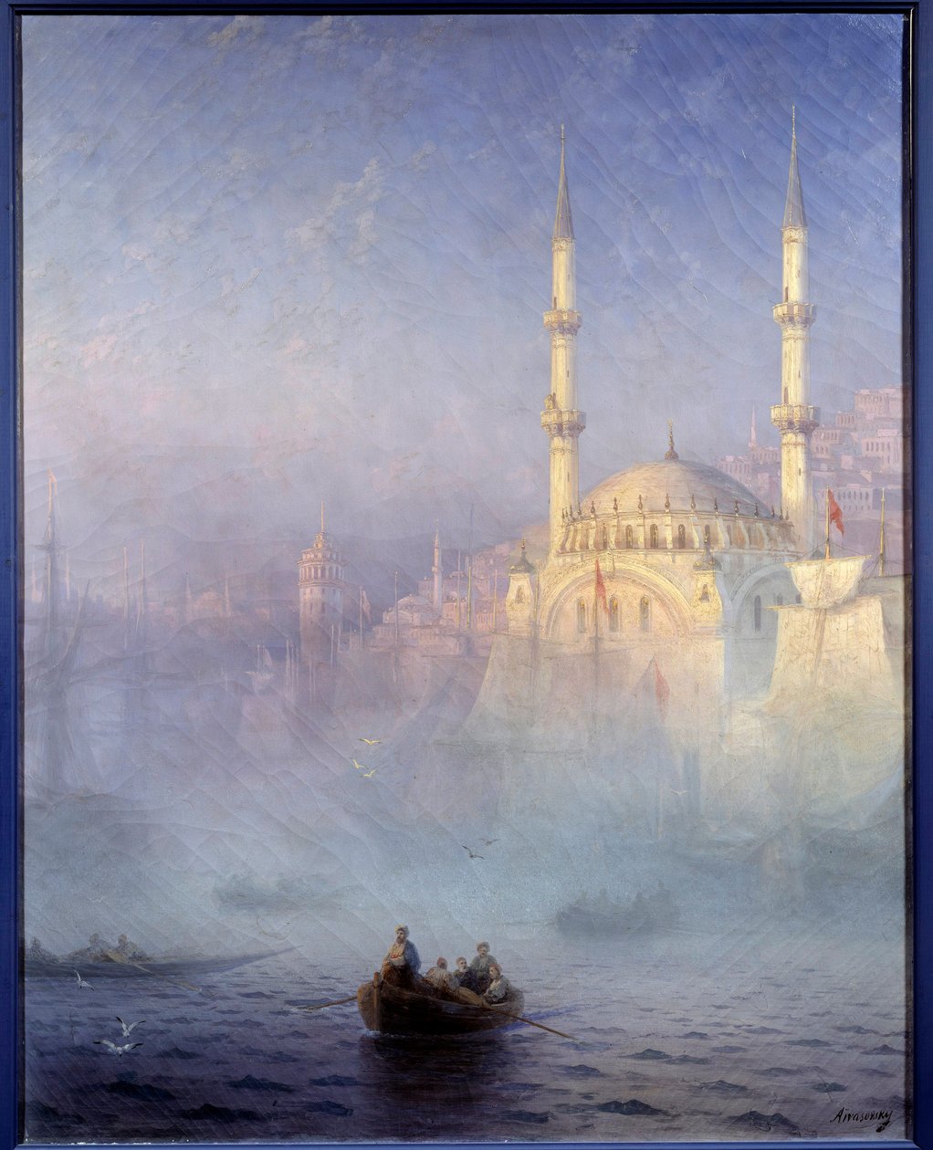 Constantinopel, de moskee van Tophane (Nusretiye Moskee) door Ivan Konstantinovich Aivazovsky