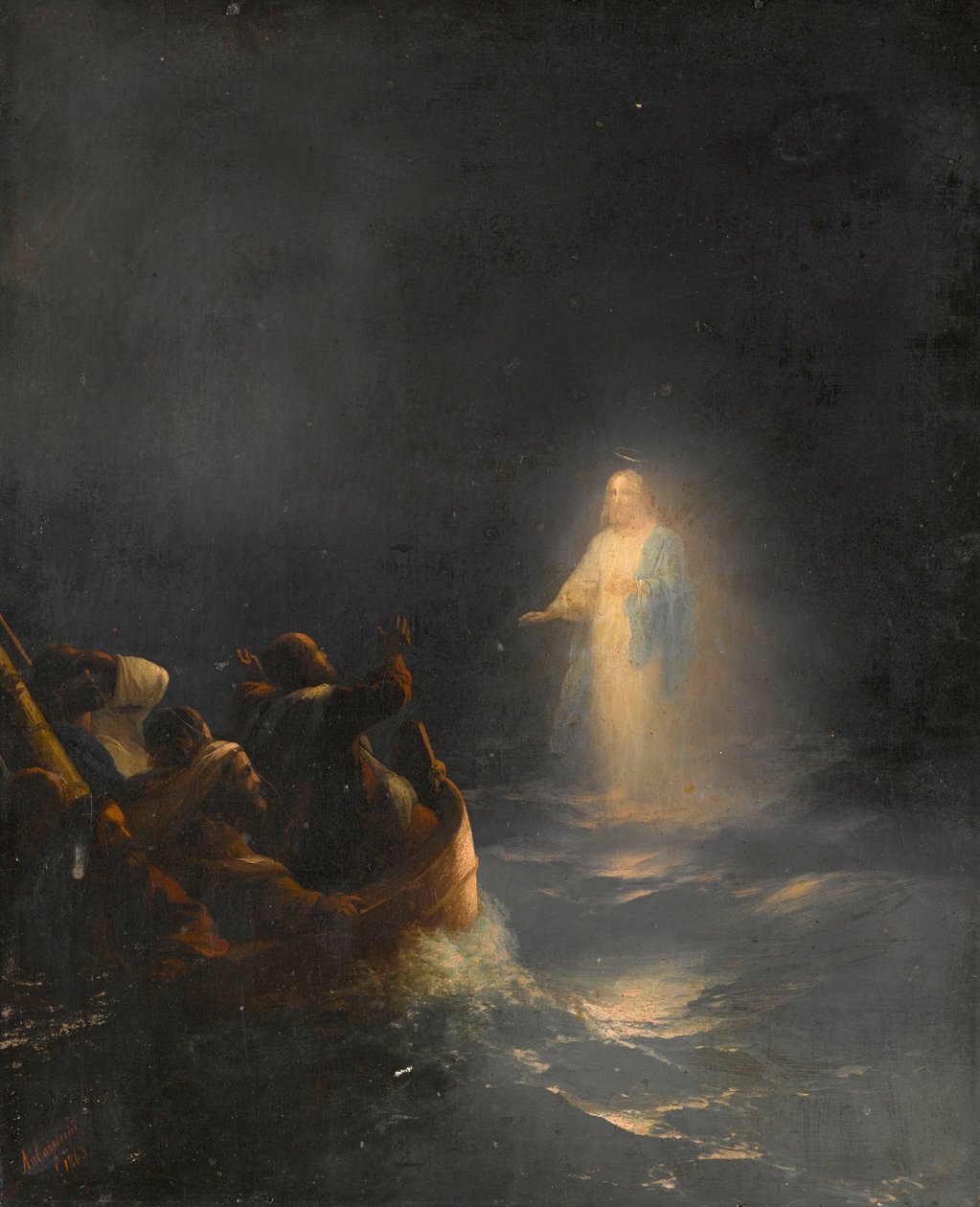 Jezus loopt op het water door Ivan Konstantinovich Aivazovsky