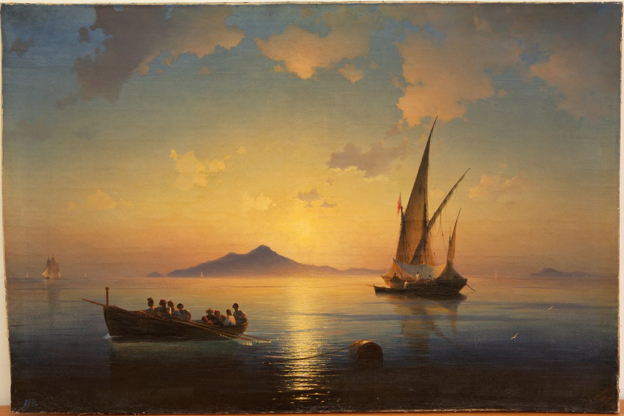 De Baai van Napels door Ivan Konstantinovich Aivazovsky