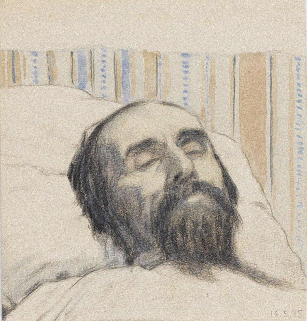 Malevich op zijn sterfbed door Ivan Vassilyevich Klyun