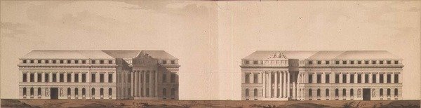 Plan voor het Plein voor de Admiraliteit, c.1770 door Ivan Yegorovich Starov