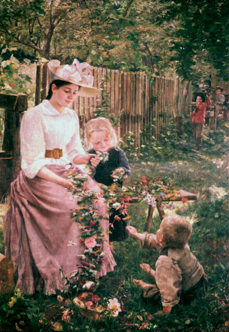 Zomer, c1889-1890 door Ivana Kobilca