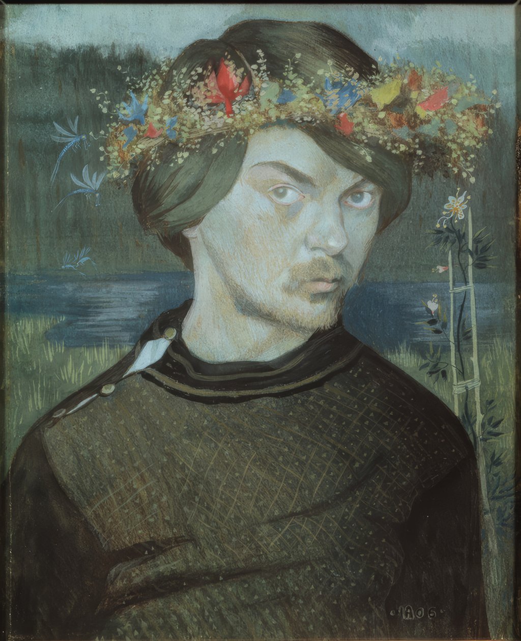 Zelfportret door Ivar Axel Henrik Arosenius