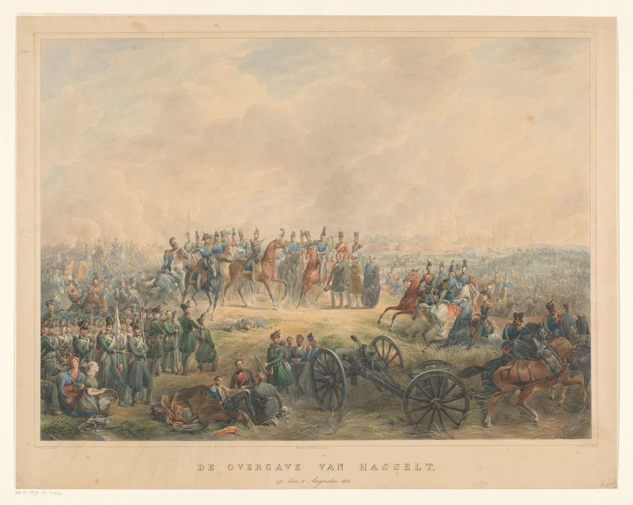 Overgave van Hasselt op 8 augustus 1831 door Izaak Schouman