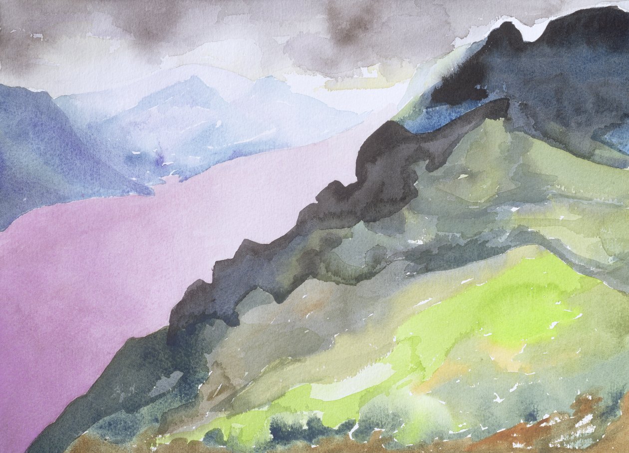 Loch Ness vanaf Glendoe Lodge, 1995 door Izabella Godlewska de Aranda