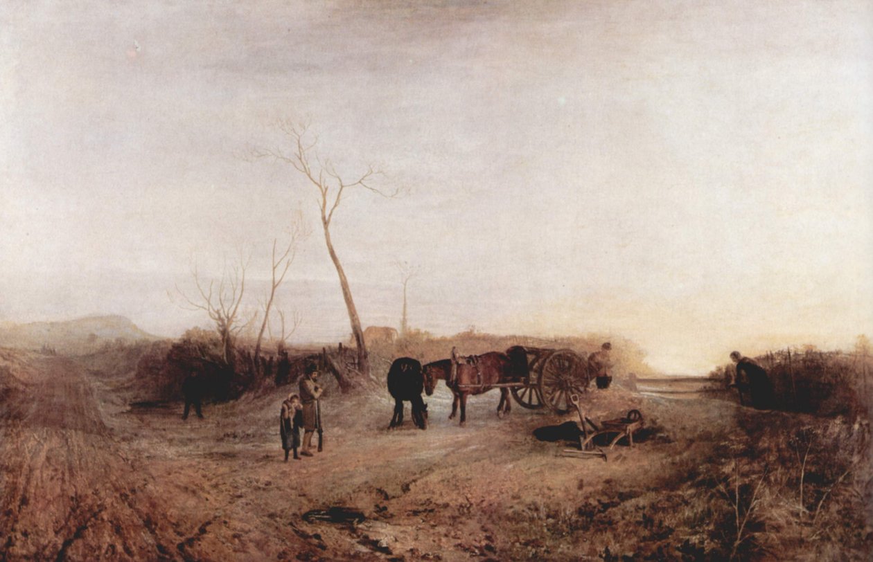 Koude ochtend door Joseph Mallord William Turner