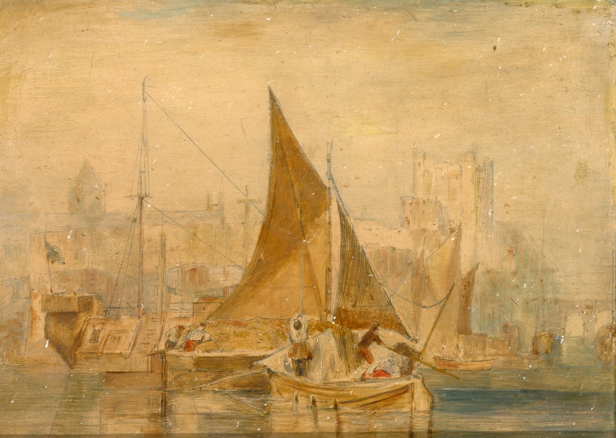 Rochester aan de Medway door Joseph Mallord William Turner