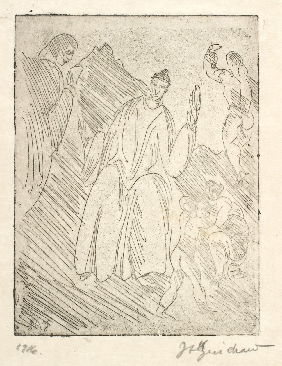 Dante door J.A. Jerichau