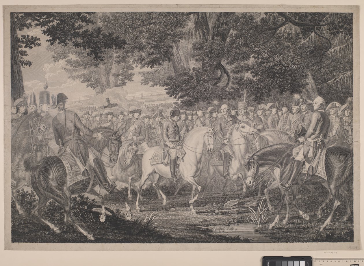 Frederik de Grote rijdt naar huis na een revue in Potsdam door J.F. Clemens