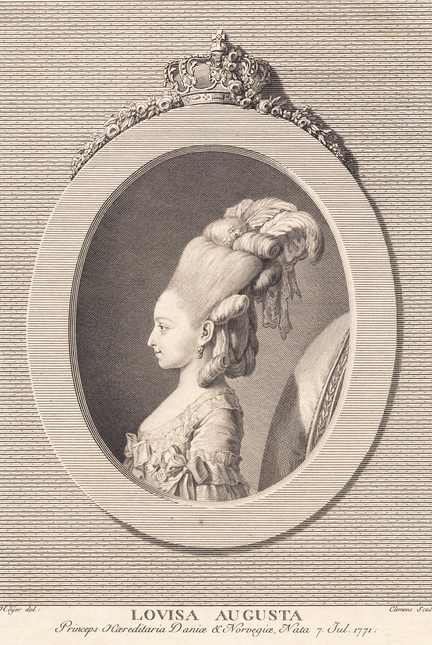 Prinses Louisa Augusta door J.F. Clemens