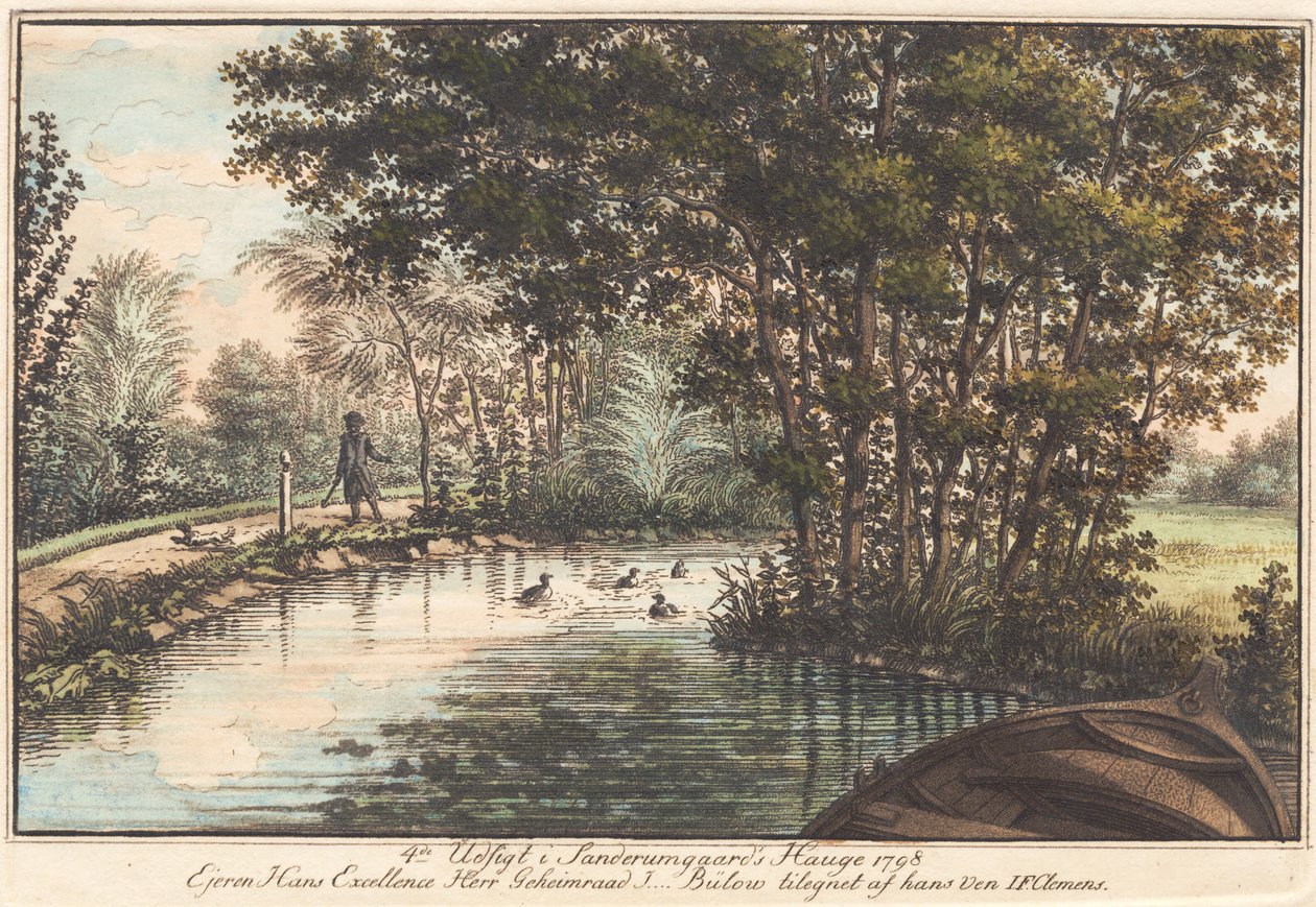 Tuin van Sanderumgaard 3 door J.F. Clemens