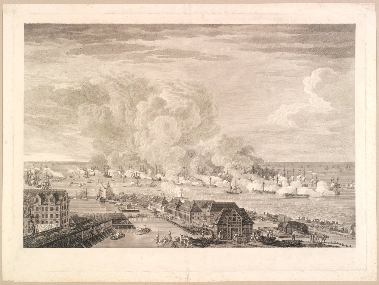 De slag bij Reden 2 april 1801 door J.F. Clemens