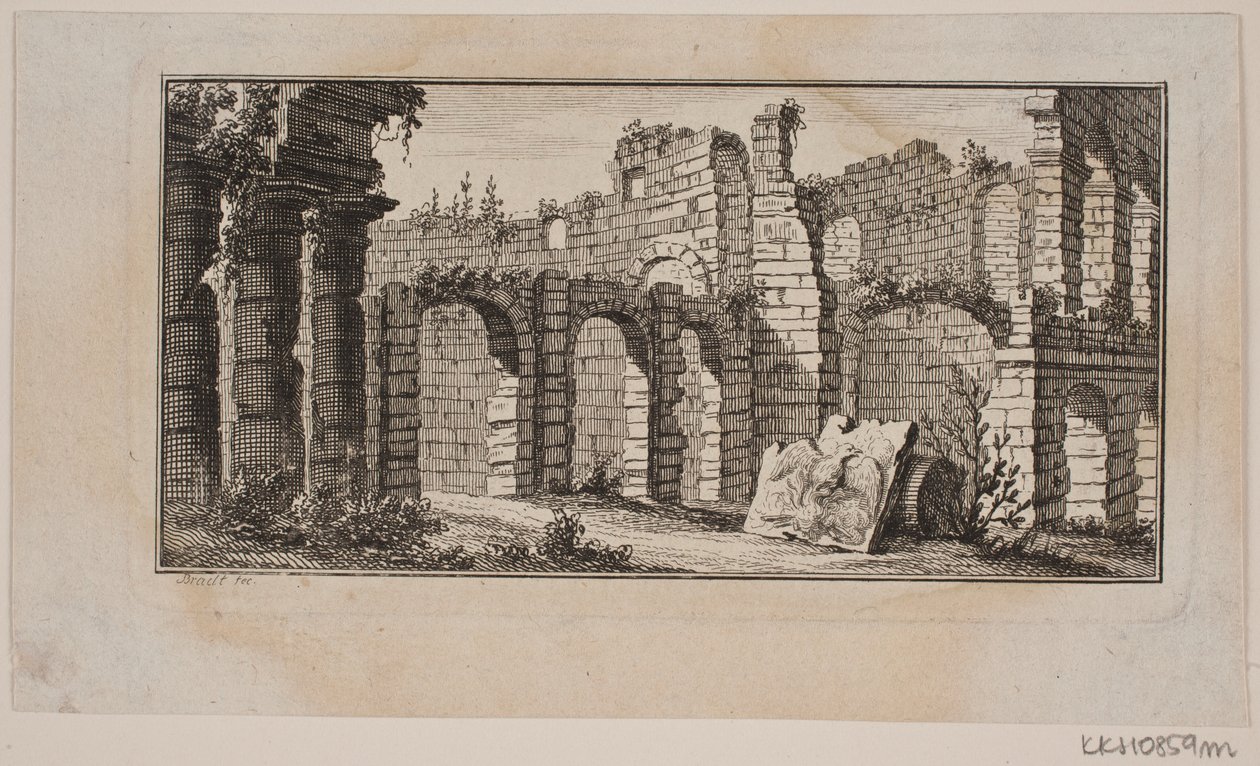 Grote ruïnes met bogen op meerdere verdiepingen door J.F. Clemens