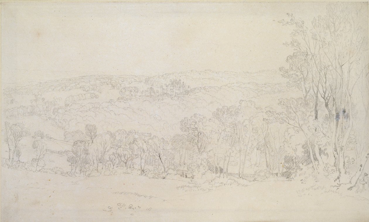 Ver Uitzicht op Lowther Castle Park Scene, 1809 door Joseph Mallord William Turner