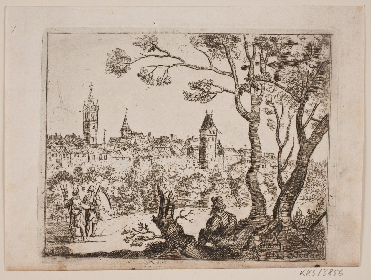 Bij een stad door J.O. Schack