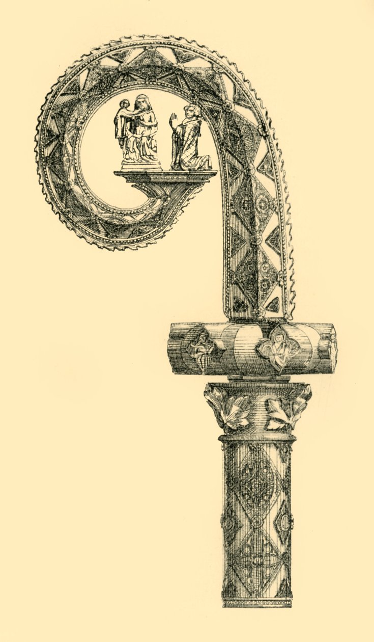 Pastorale staf, vroeg-midden 19e eeuw, 1881 door J. A. D. Campbell