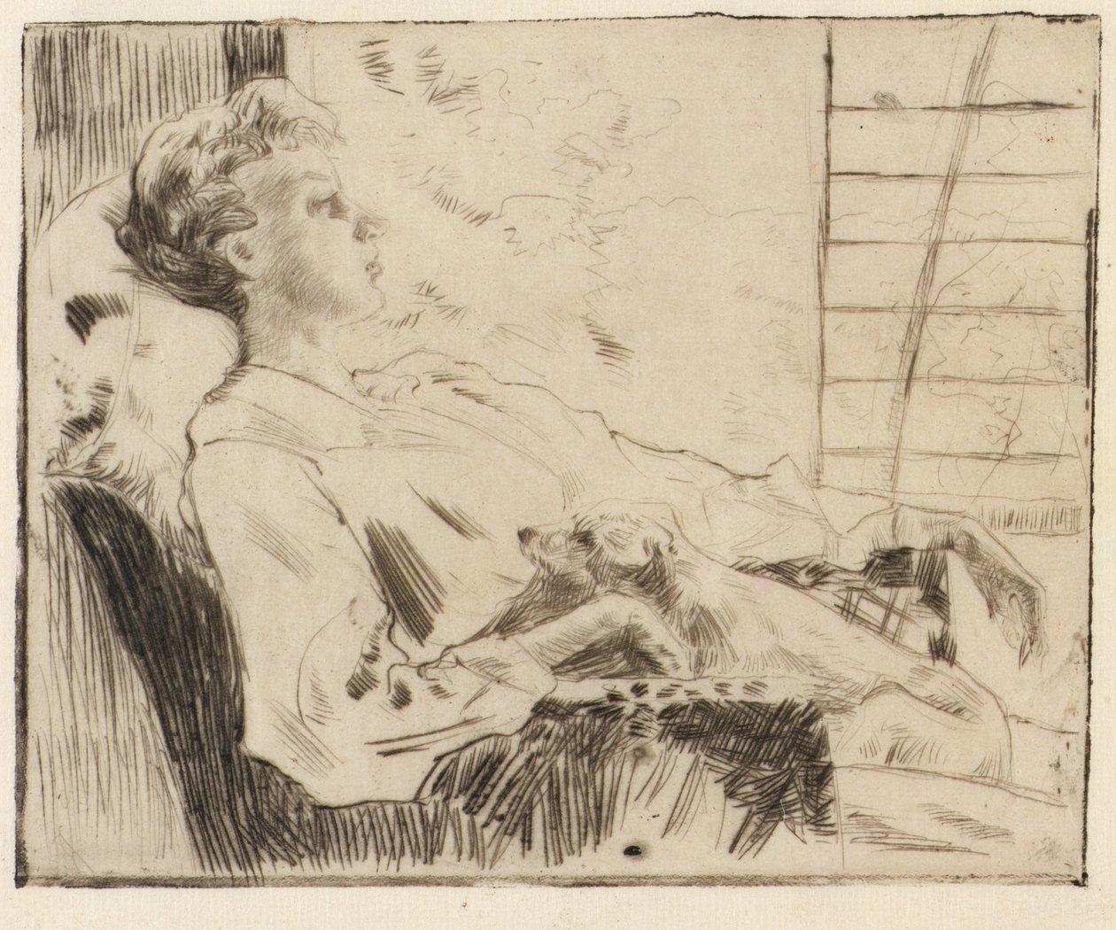 Op de Piazza door J. Alden Weir