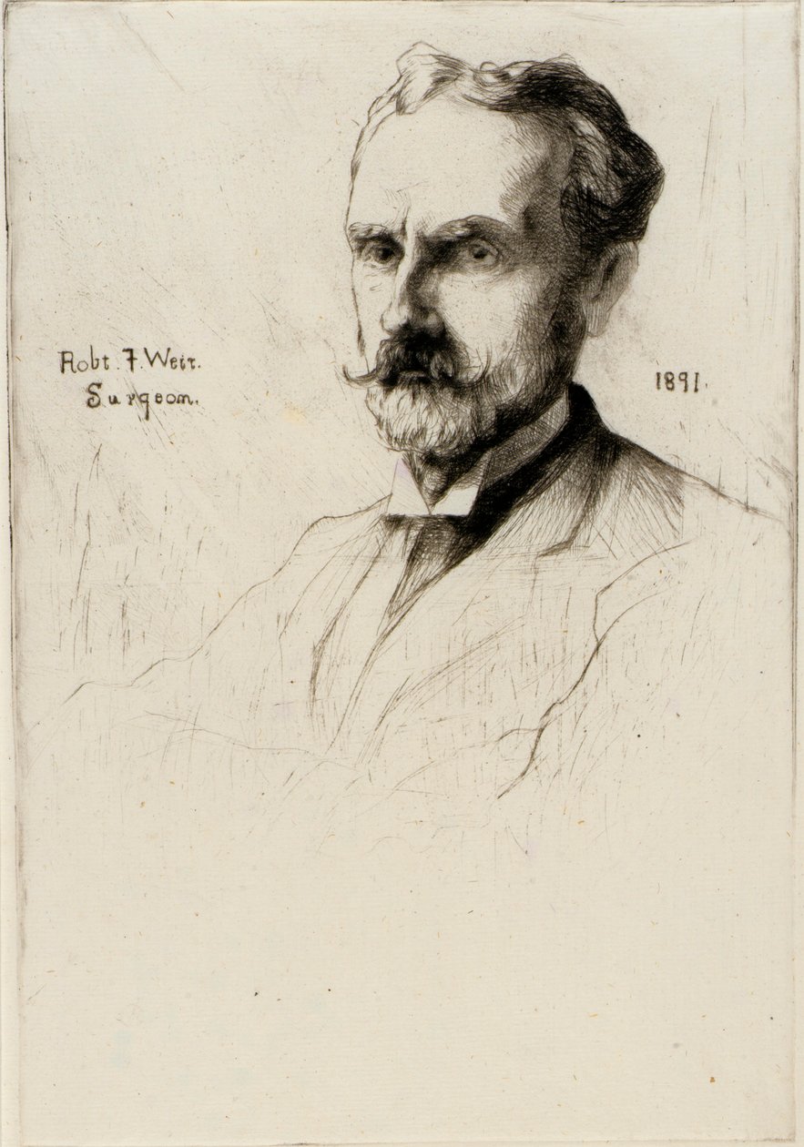 Portret van Dr. Robert F. Weir door J. Alden Weir