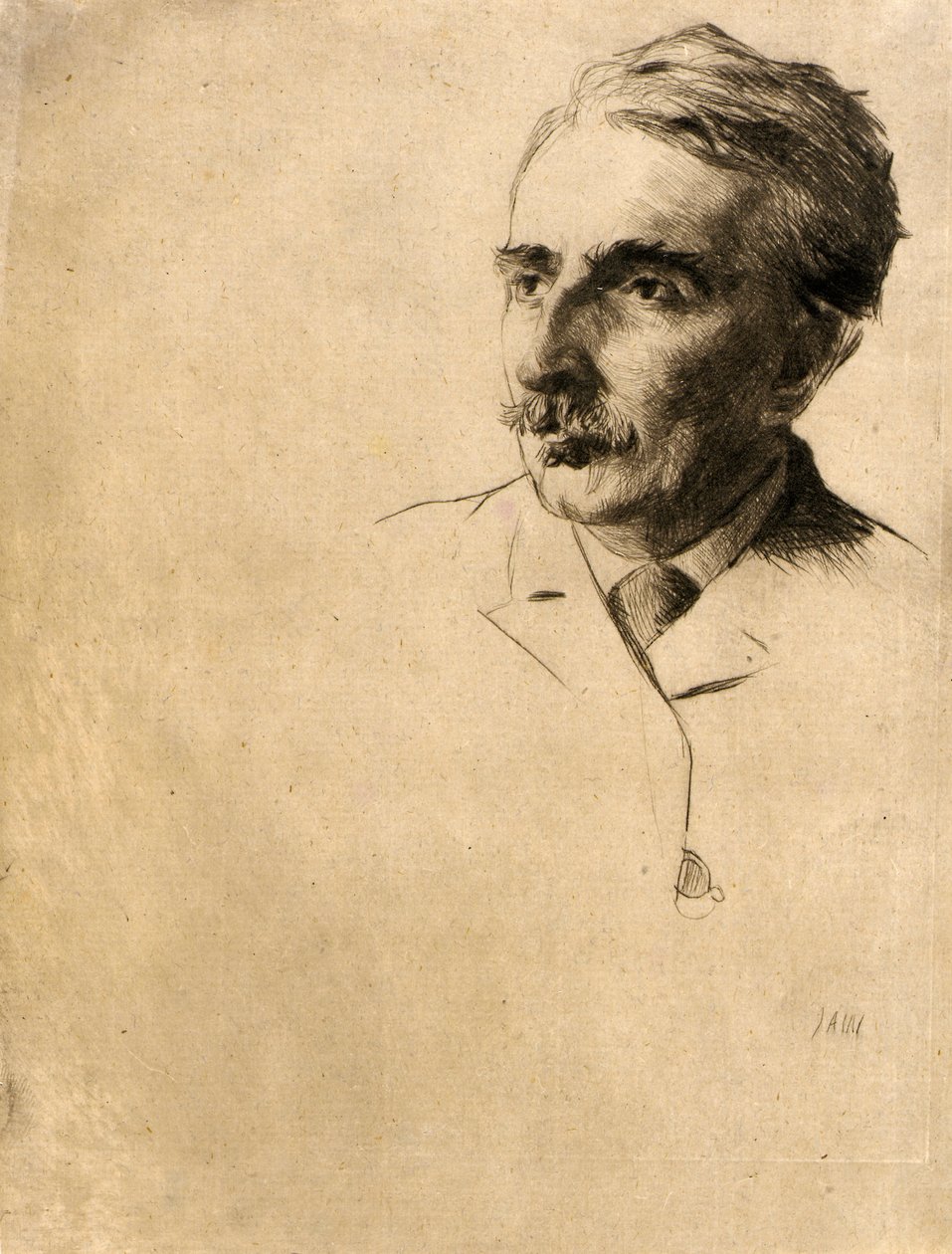 Portret van John F. Weir door J. Alden Weir