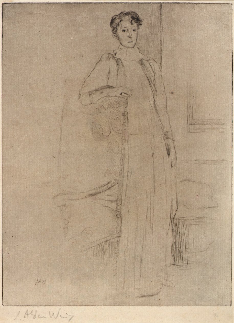 Staand Figuur nr. 1 door J. Alden Weir