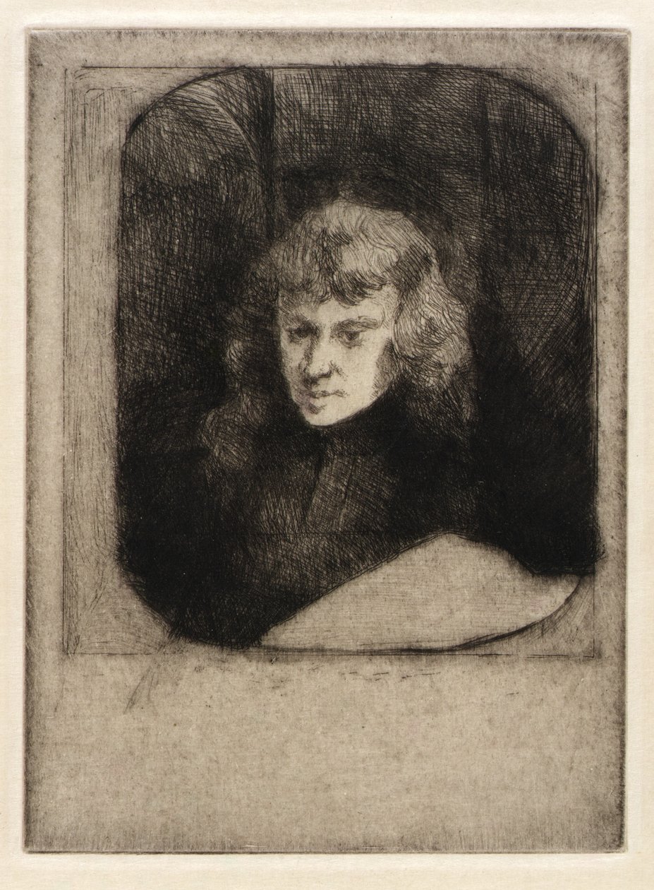 Studeren bij nacht door J. Alden Weir