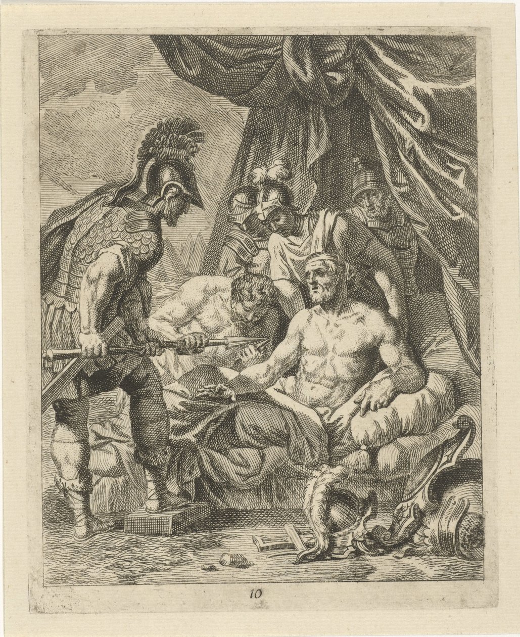 Achilles geneest Telephos door J. Alexander Janssens
