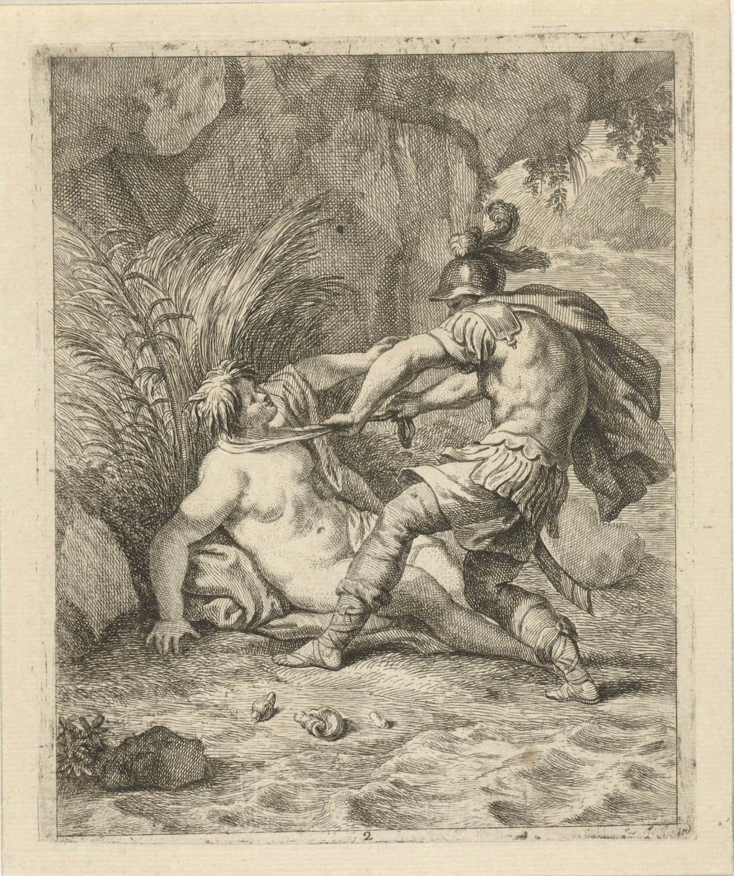 Peleus vangt Thetis door J. Alexander Janssens