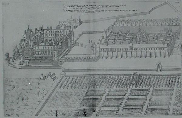 Chateau de Gaillon en tuinen, uit 