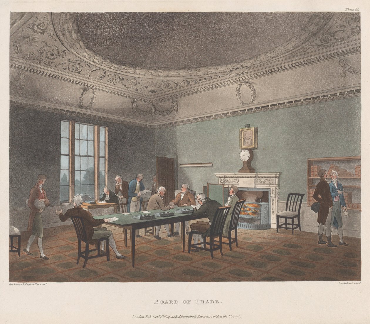 Raad van Handel, 1 oktober 1809 door J. Bluck