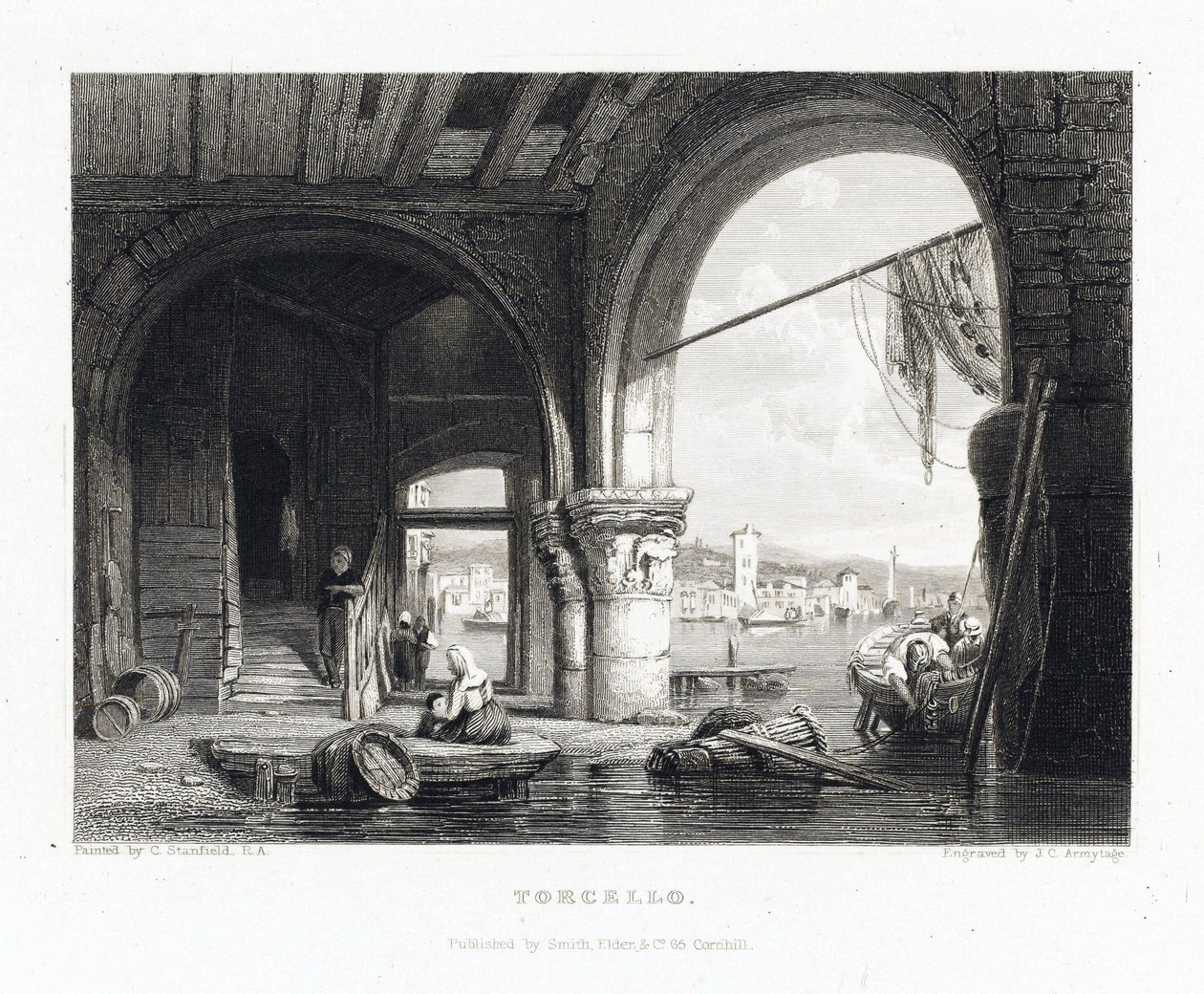 Uitzicht op het eiland Torcello (Venetië, Italië) door J. C. Armytage
