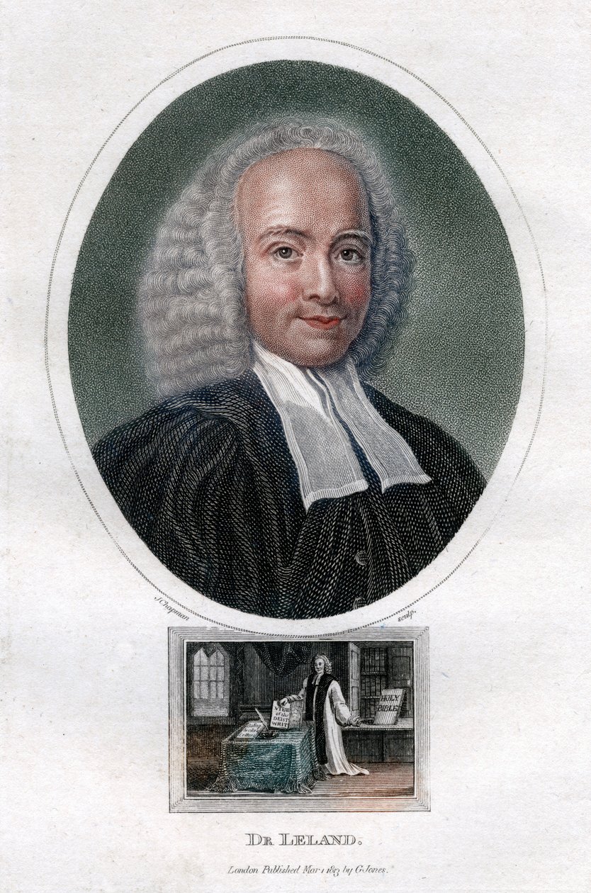 John Leland, 18e-eeuwse Engelse presbyteriaanse predikant en auteur van theologische werken door J. Chapman