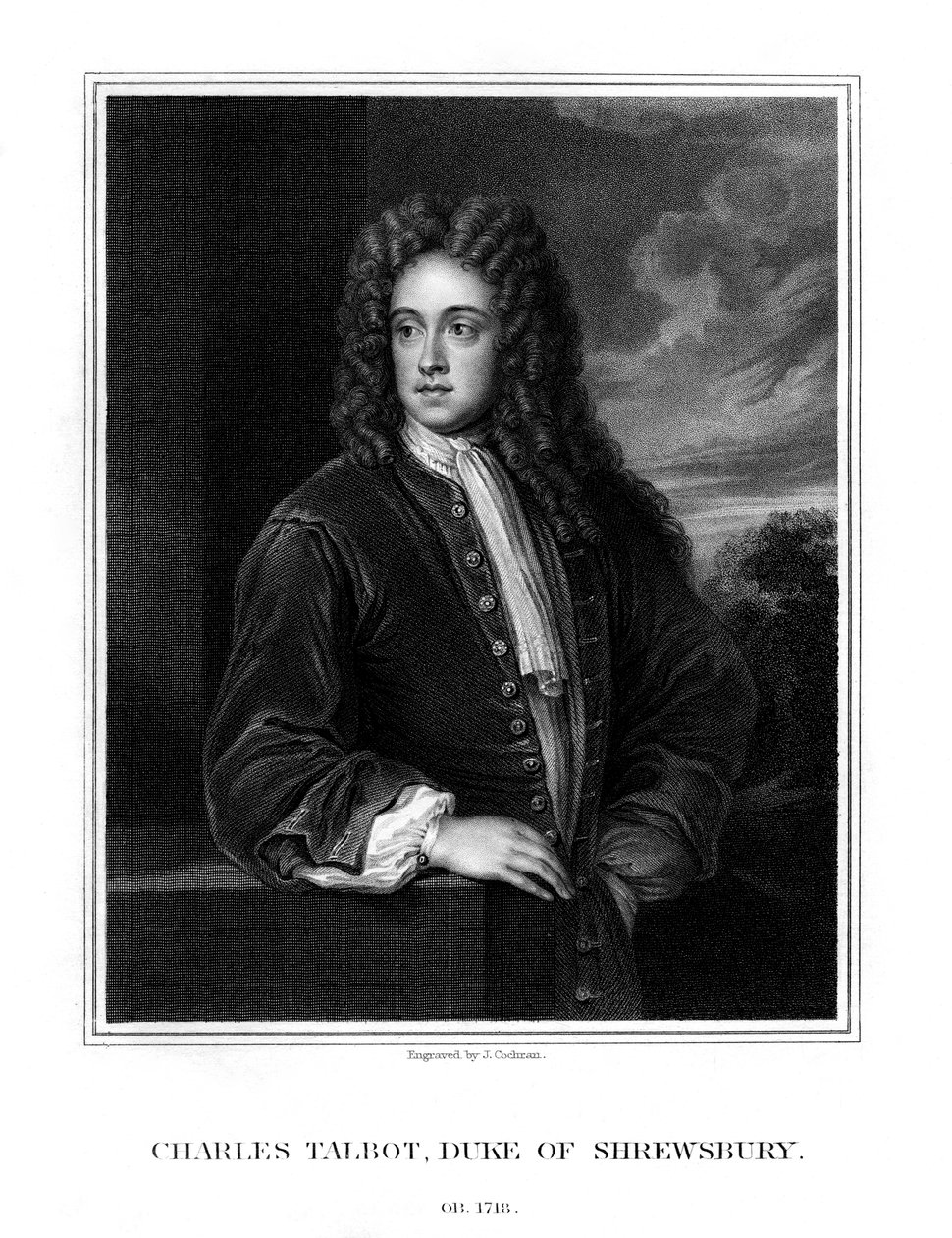 Charles Talbot, 1e hertog van Shrewsbury, Britse politicus door J. Cochran