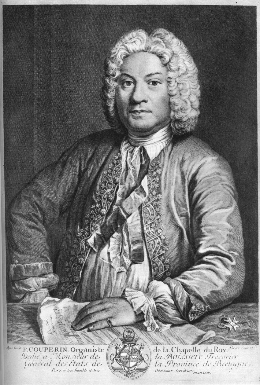 François Couperin, Franse barokcomponist, organist en klavecinist door J Flippart