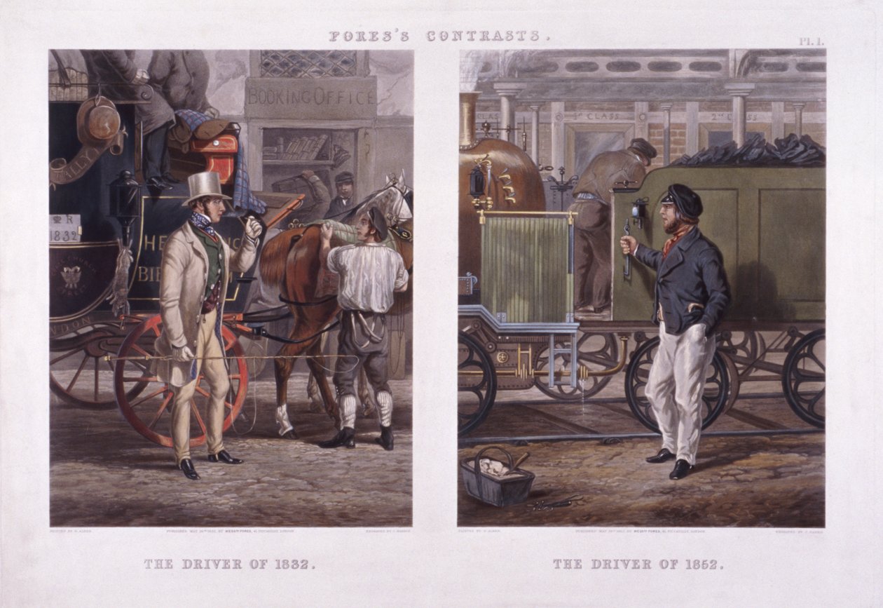 De bestuurder van 1832 en de bestuurder van 1852 door J Harris