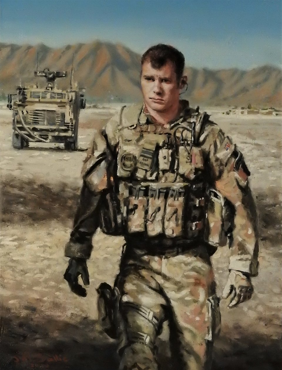RAF Lt, 2022-23 (olieverf op doek) door J Hugh L Beattie