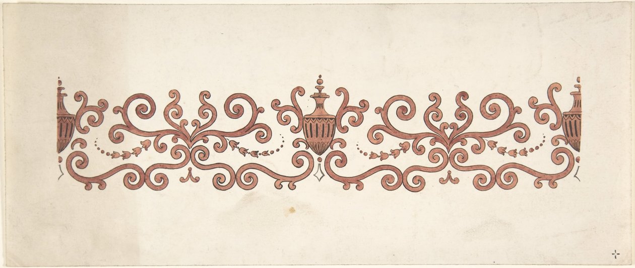 Ontwerp voor Paneeldecoratie, 1828-1840 door J Hulme